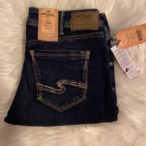 Silver Skinny Jean Crops
